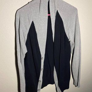 Black and Gray Cardigan